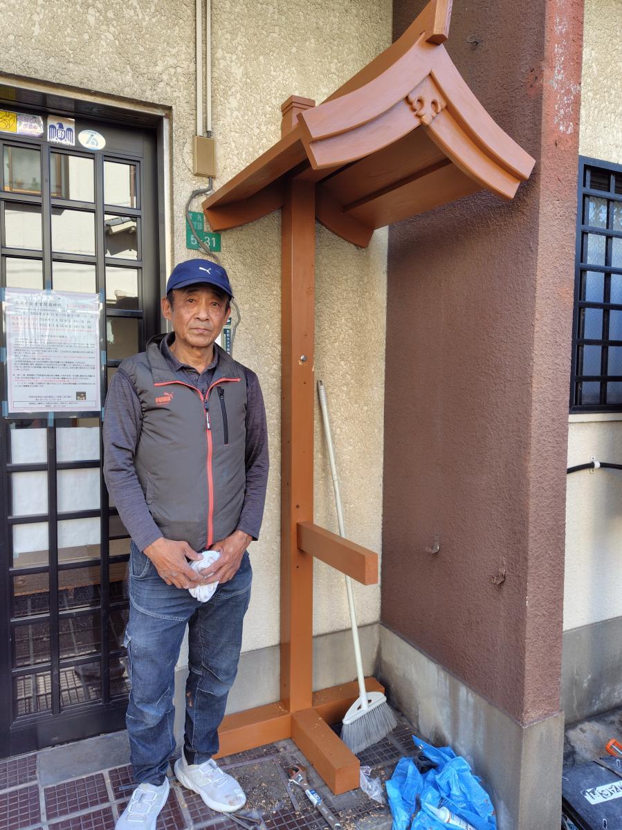 2025.7.6　新しい提灯掛け