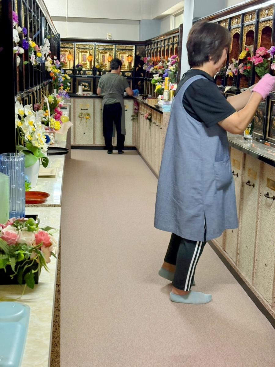2025.10.16　おみがき、寺院・納骨堂清掃ボランティア活動